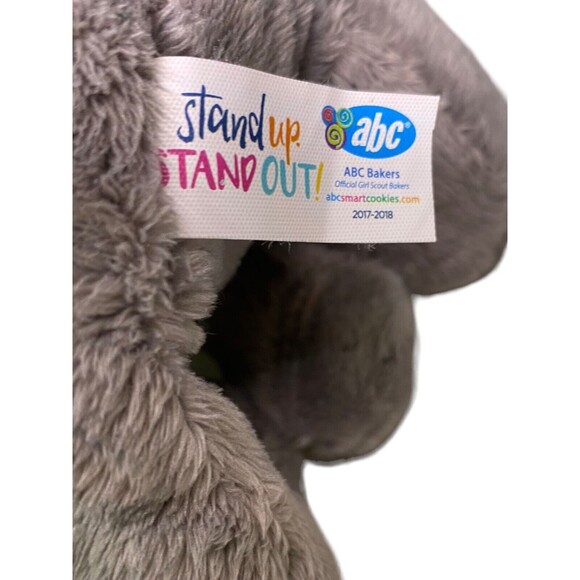 ABC Bakers Elephant Grey Soft  Plush 2017-2018 Girl Scouts - Picture 7 of 13